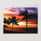 Hawaiian Sunset Postkarte (Vorderseite)