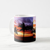 Hawaiian Sunset Print Kaffeetasse (Vorderseite Links)