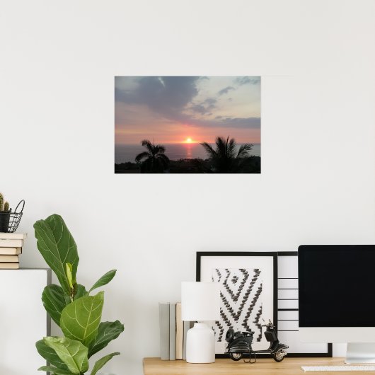 Hawaiian Sunset Print Poster (Heimbüro)