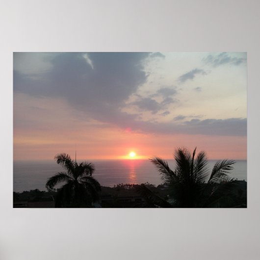 Hawaiian Sunset Print Poster (Vorne)