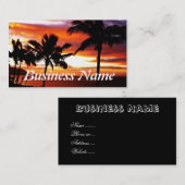 Hawaiian Sunset Print Visitenkarte (Vorne/Hinten)