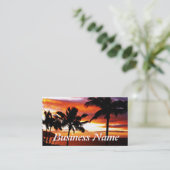 Hawaiian Sunset Print Visitenkarte (Stehend Vorderseite)