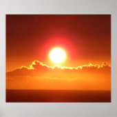 Hawaiian Sunset Sky Poster Print (Vorne)