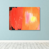 Hawaiian Sunset Sky und Sailboat Canvas Print Leinwanddruck (Insitu (Holzboden))