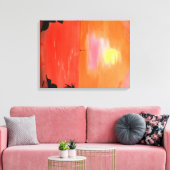 Hawaiian Sunset Sky und Sailboat Canvas Print Leinwanddruck (Insitu (Wohnzimmer))