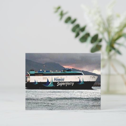 Hawaiian Super Ferry Postcard Postkarte (Stehend Vorderseite)
