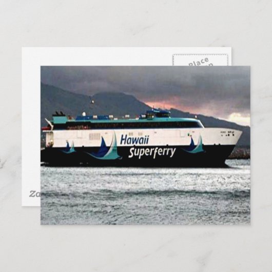 Hawaiian Super Ferry Postcard Postkarte (Vorne/Hinten)