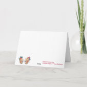 Hawaiian Surf Board Weihnachtskarte Dankeskarte (Rückseite)