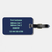 Hawaiian Surfer benutzerdefiniertes Gepäckstück Gepäckanhänger (Rückseite horizontal)