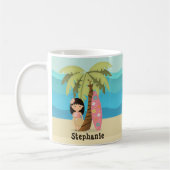 Hawaiian Surfer Girl Kaffeetasse (Links)
