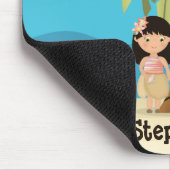 Hawaiian Surfer Girl Mousepad (Ecke)
