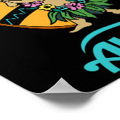 Hawaiian Surfing Buddha Aloha Hawaii Beach Yoga  Poster (Ecke)