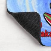 Hawaiian Surfing Bunny Holiday Cartoon Mousepad (Ecke)