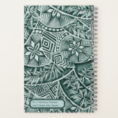 Hawaiian Tapa and Honu Notebook Notizblock (Rückseite)