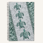 Hawaiian Tapa and Honu Notebook Notizblock (Vorderseite)
