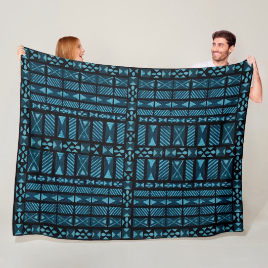 Hawaiian Tapa Pattern Fleecedecke (Beispiel)