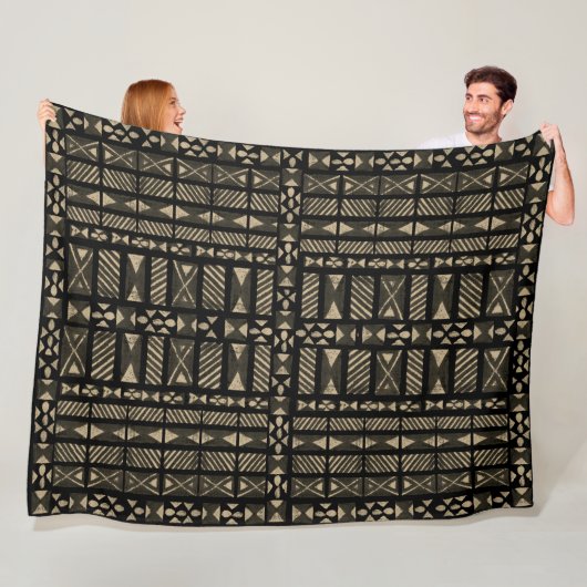 Hawaiian Tapa Pattern Fleecedecke (Beispiel)