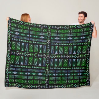 Hawaiian Tapa Pattern Fleecedecke