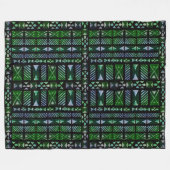 Hawaiian Tapa Pattern Fleecedecke (Vorderseite (Horizontal))