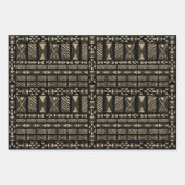 Hawaiian Tapa Pattern Geschenkpapier Set (Vorderseite 2)