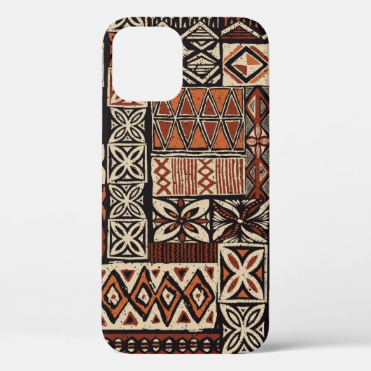Hawaiian Tapa: Stammes-Patchwork Case-Mate iPhone Hülle (Rückseite)