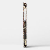 Hawaiian Tapa: Stammes-Patchwork Case-Mate iPhone Hülle (Rückseite / Links)