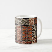 Hawaiian Tapa: Stammes-Patchwork Kaffeetasse (VorderseiteRechts)