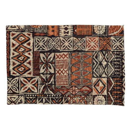 Hawaiian Tapa: Stammes-Patchwork Kissenbezug (Vorderseite)