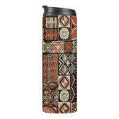 Hawaiian Tapa: Stammes-Patchwork Thermosbecher (Nach rechts gedreht)