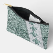 Hawaiian Tapa und Honu Small Pouch Zubehörtasche (Offen)