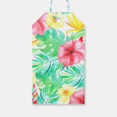 Hawaiian Themed Favor oder Geschenk Tag Geschenkanhänger (Rückseite)
