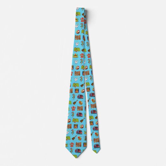 Hawaiian Themed Tropical Neck Tie Krawatte (Vorderseite)