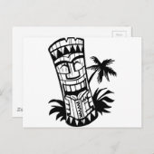 HAWAIIAN TIKI BAR ART POSTKARTE (Vorne/Hinten)