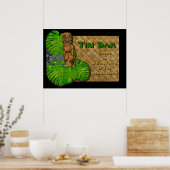 Hawaiian Tiki Bar Poster (Küche)