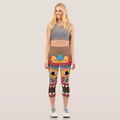 Hawaiian Tiki Capri Leggings (Vorderseite)