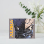 Hawaiian Tiki Carving Postcard Postkarte (Stehend Vorderseite)