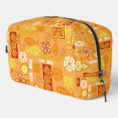 Hawaiian Tiki Icons Reisetasche Waschbeutel (Rechte Ecke)