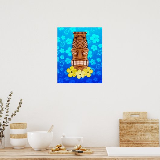 Hawaiian Tiki Mask Poster (Küche)