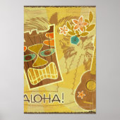Hawaiian Tiki Mask Poster (Vorne)
