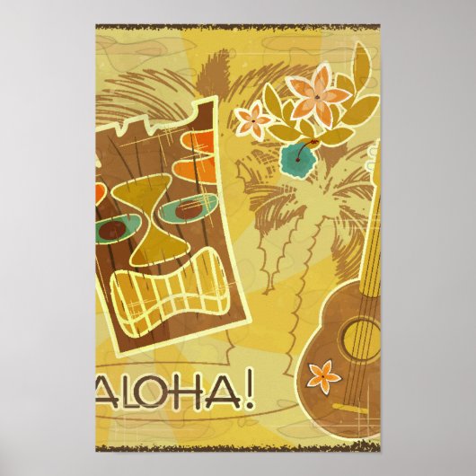 Hawaiian Tiki Mask Poster (Vorne)