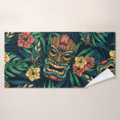 Hawaiian Tiki Mask tropisches Muster Badehandtuch (Badehandtuch)