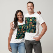 Hawaiian Tiki Mask tropisches Muster T-Shirt (Unisex)