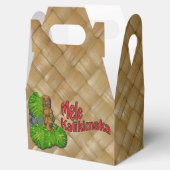 Hawaiian Tiki Mele Kalikimaka Christmas Favor Box Geschenkschachtel (Geöffnet)