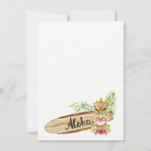 Hawaiian Tiki Party Einladungen (Rückseite)