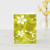 Hawaiian Tiki Pattern Mitteilungskarten (Gelbe Blume)
