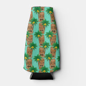 Hawaiian Tiki Repeat Pattern Flaschenkühler (Vorderseite)