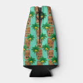 Hawaiian Tiki Repeat Pattern Flaschenkühler (Rückseite)