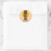 Hawaiian Tiki Runder Aufkleber (Tasche)