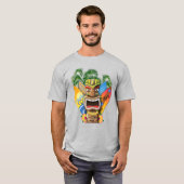 Hawaiian Tiki Surfing T-Shirt (Vorne ganz)