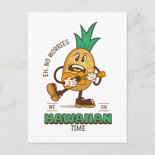 Hawaiian Time Chill Postcard Postkarte (Vorderseite)